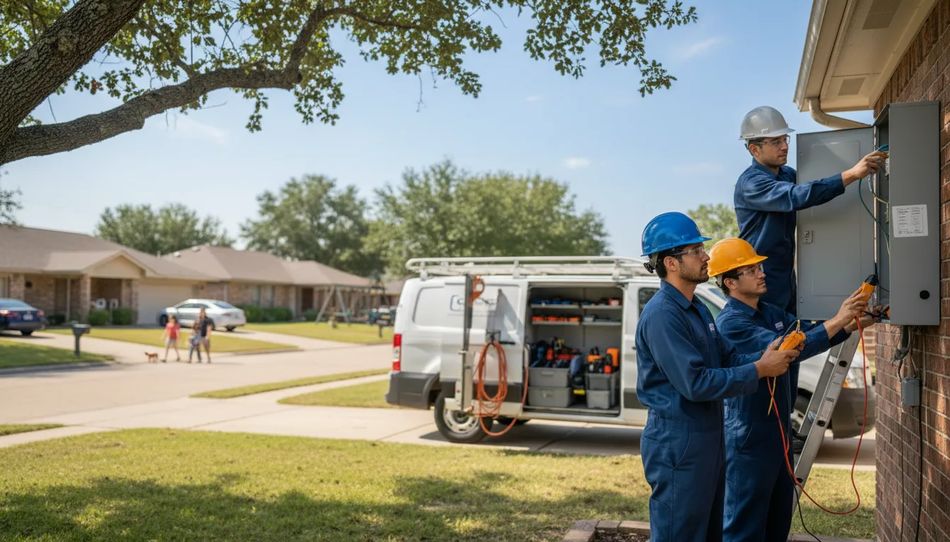 Certified electrician providing emergency electrical services in Gruver, TX